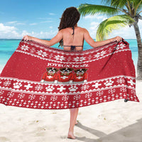 Saint Bernard Dog Switzerland Christmas Sarong - Wonder Print Shop