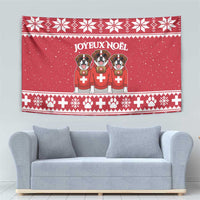 Saint Bernard Dog Switzerland Christmas Tapestry - Wonder Print Shop
