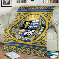 Personalized Cardiganshire Wales Blanket Ceredigion Coat of Arms Celtic Design - Wonder Print Shop