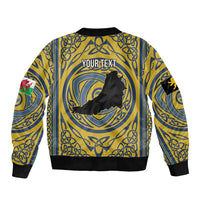 Personalized Cardiganshire Wales Bomber Jacket Ceredigion Coat of Arms Celtic Design - Wonder Print Shop