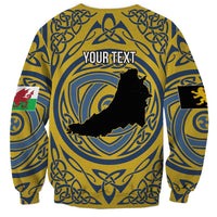 Personalized Cardiganshire Wales Sweatshirt Ceredigion Coat of Arms Celtic Design - Wonder Print Shop