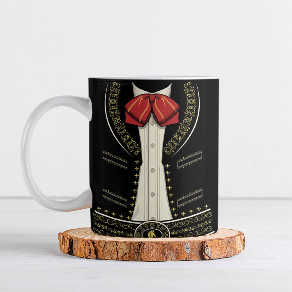 Mexican Mariachi Charro Suit Ceramic Mug Dia de los Muertos Mexico Fiesta