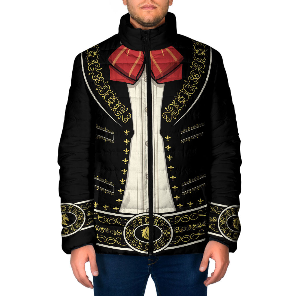 Mexican Mariachi Charro Suit Padded Jacket Dia de los Muertos Mexico Fiesta