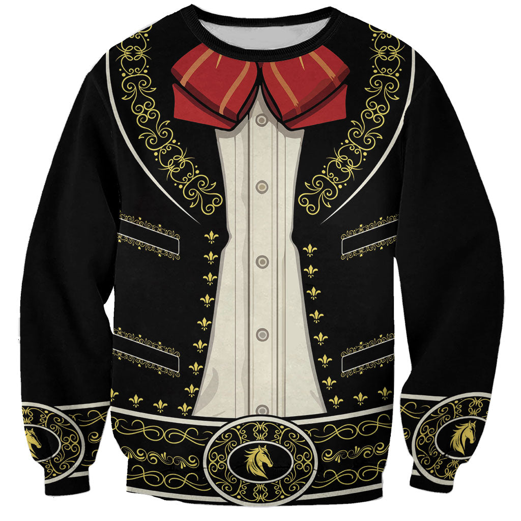 Mexican Mariachi Charro Suit Sweatshirt Dia de los Muertos Mexico Fiesta