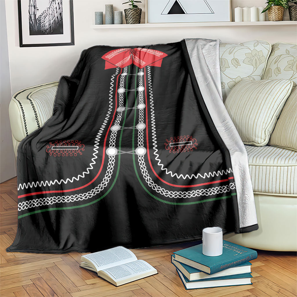 Mexican Mariachi Charro Suit Blanket Viva Mexico Dia de los Muertos