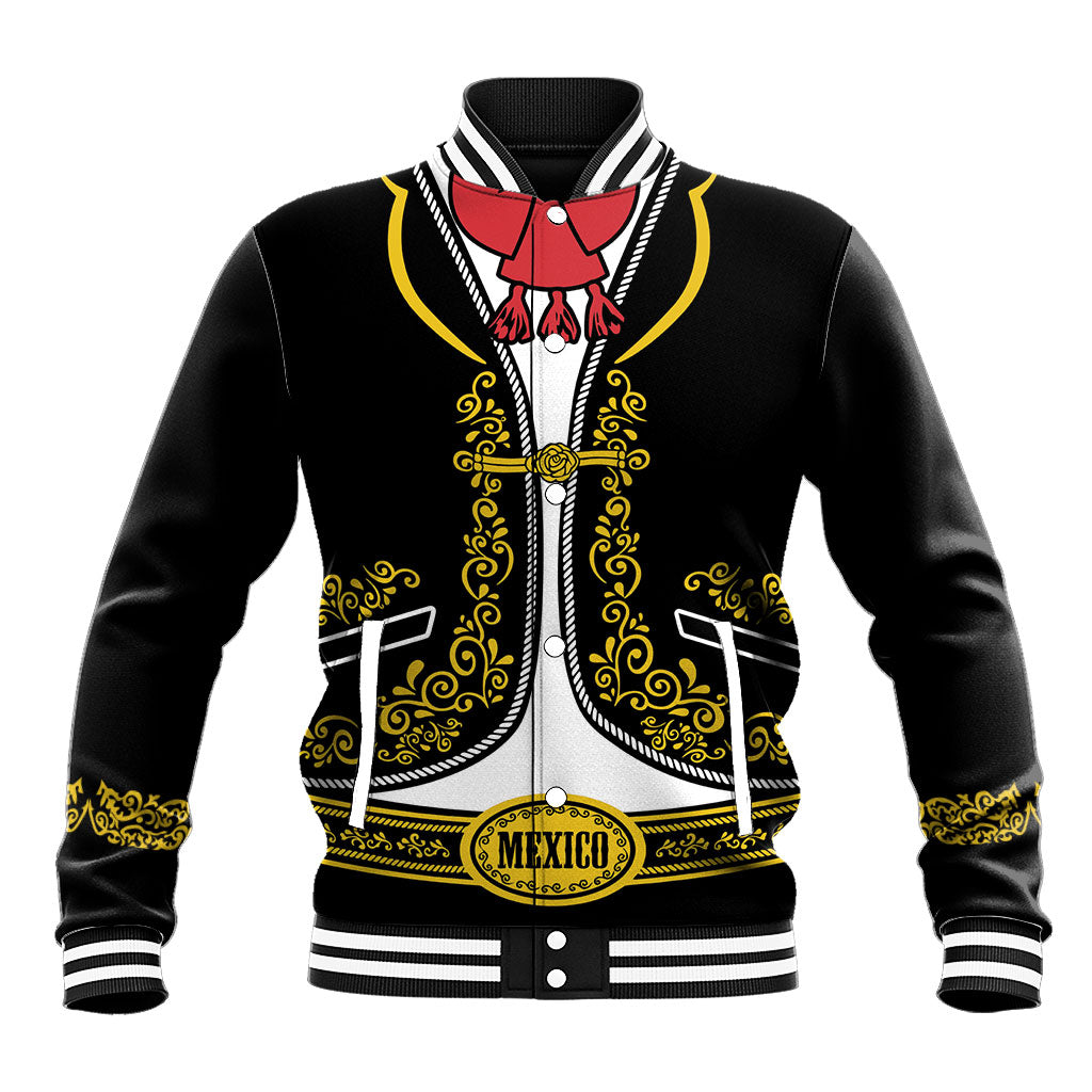 Mexican Mariachi Charro Suit Baseball Jacket Dia de los Muertos Mexico Festival