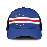 Cape Verde Baseball Net Cap National Flag Colors - Wonder Print Shop
