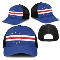 Cape Verde Baseball Net Cap National Flag Colors - Wonder Print Shop