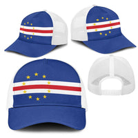 Cape Verde Baseball Net Cap National Flag Colors - Wonder Print Shop