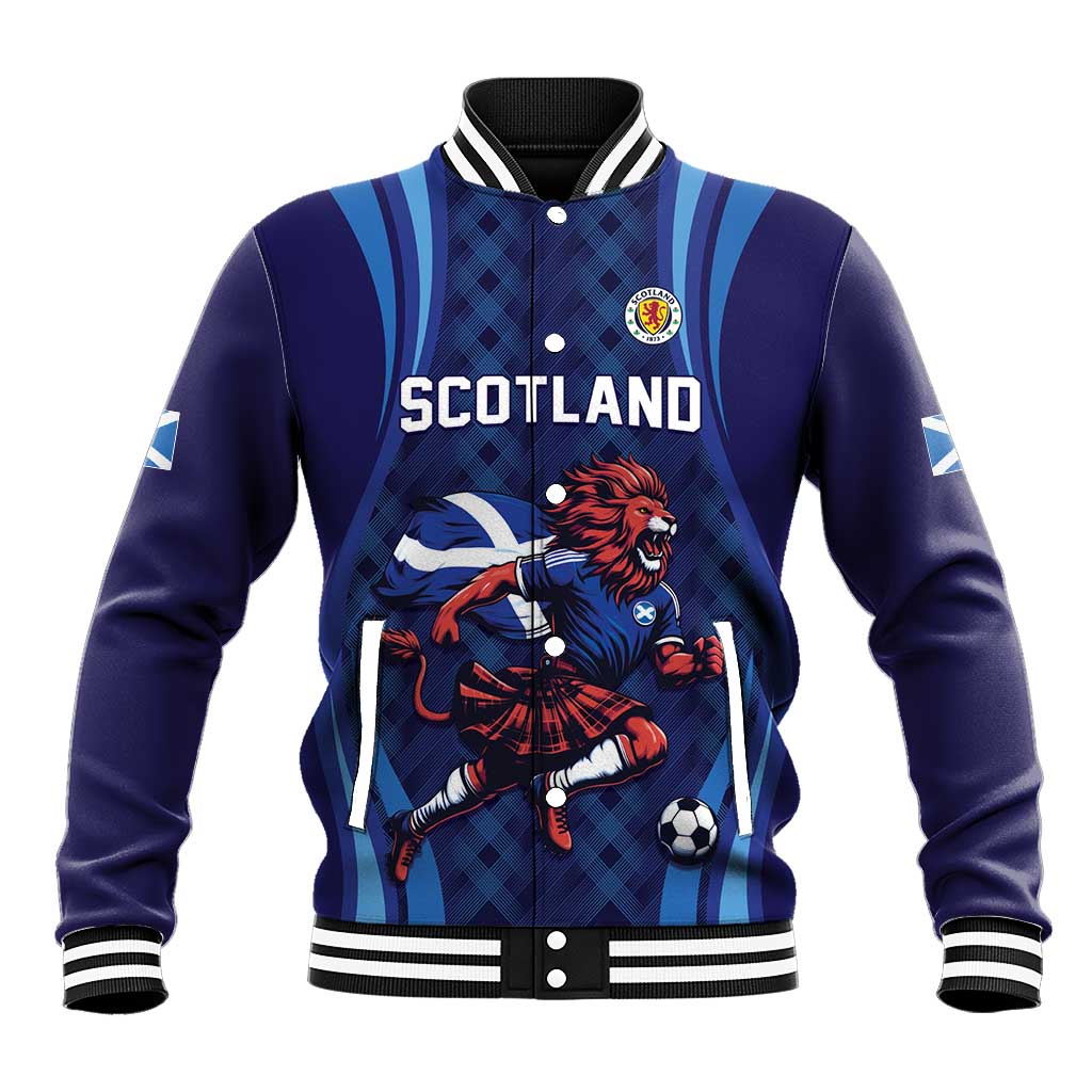 Custom World Football 2026 Scotland Baseball Jacket Lion Mascot Go Scottish