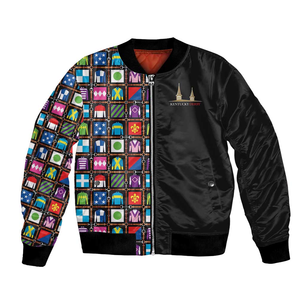 Kentucky Horse Racing 152nd Bomber Jacket Run for the Roses 2026 Black Edition