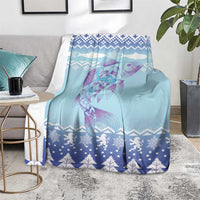 Cardiganshire Wales Christmas Blanket Ceredigion Herring Celtic Knot - Wonder Print Shop