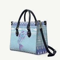 Cardiganshire Wales Christmas Leather Bag Ceredigion Herring Celtic Knot - Wonder Print Shop