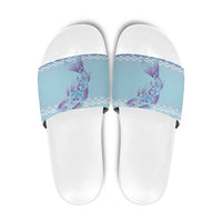 Cardiganshire Wales Christmas Slide Sandals Ceredigion Herring Celtic Knot - Wonder Print Shop