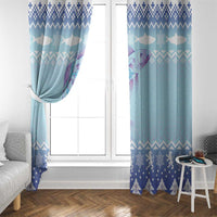 Cardiganshire Wales Christmas Window Curtain Ceredigion Herring Celtic Knot - Wonder Print Shop