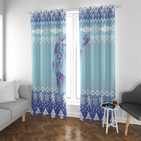 Cardiganshire Wales Christmas Window Curtain Ceredigion Herring Celtic Knot - Wonder Print Shop