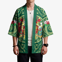 Personalized Carmarthenshire Wales Kimono Map and Emblem Celtic Style - Wonder Print Shop