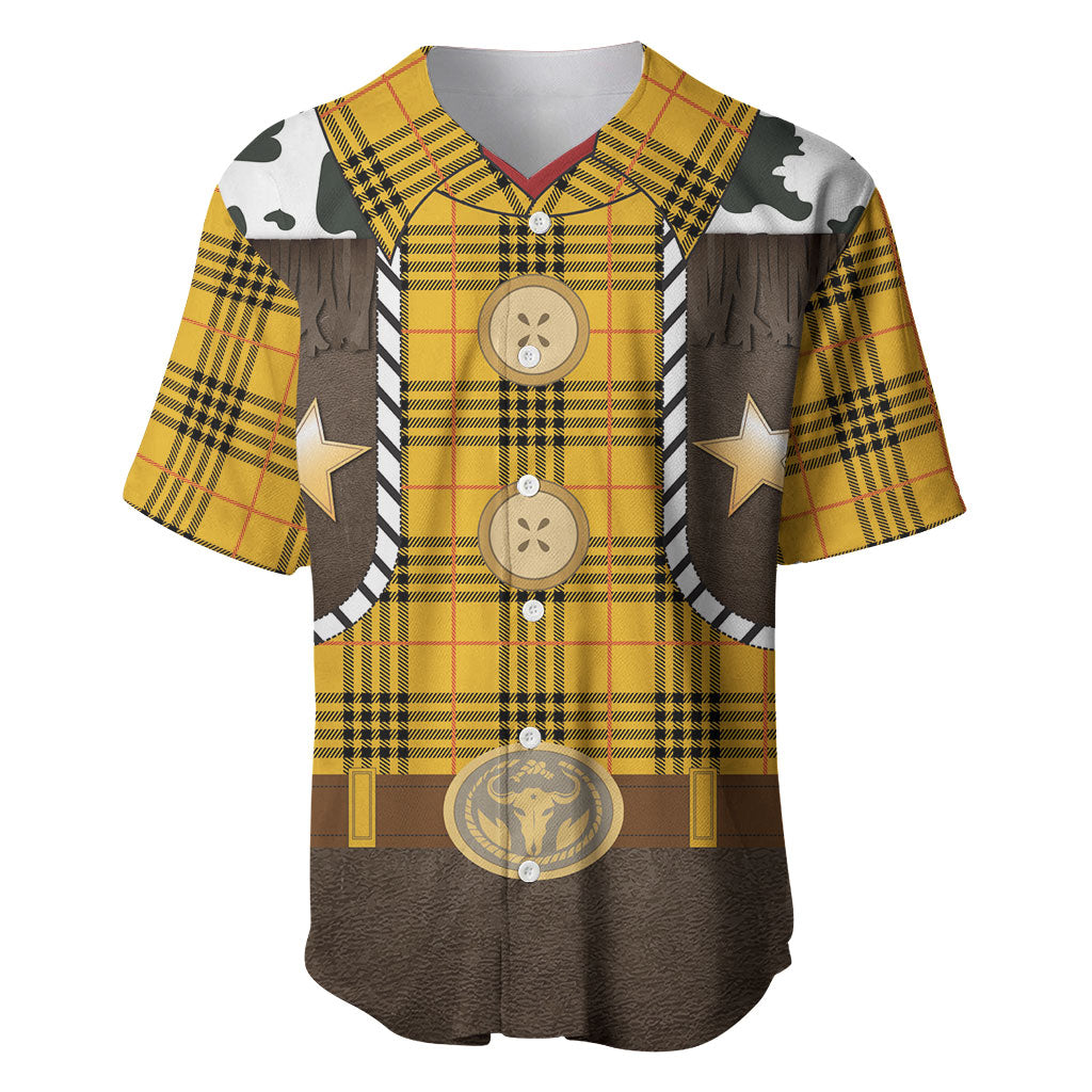 Western Cowboy Tartan Costume Baseball Jersey Cow Print Plaid Rodeo