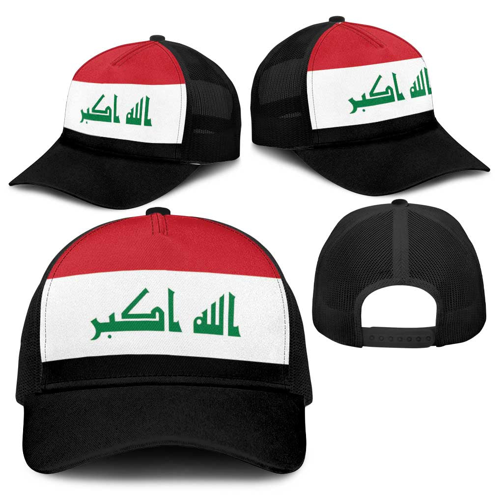 Iraq Baseball Net Cap National Flag Colors - Wonder Print Shop