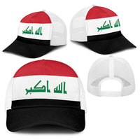 Iraq Baseball Net Cap National Flag Colors - Wonder Print Shop