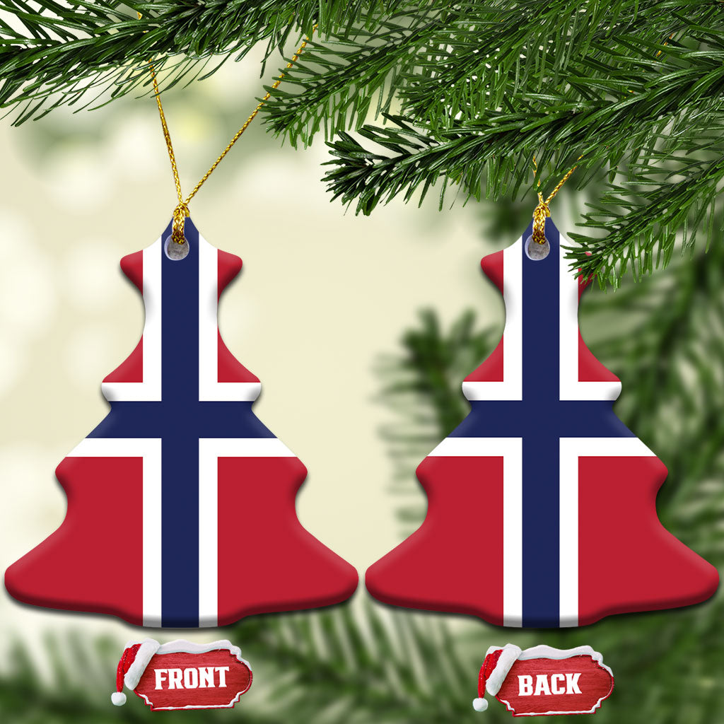Norway Ceramic Ornament Flag Color Inspiration