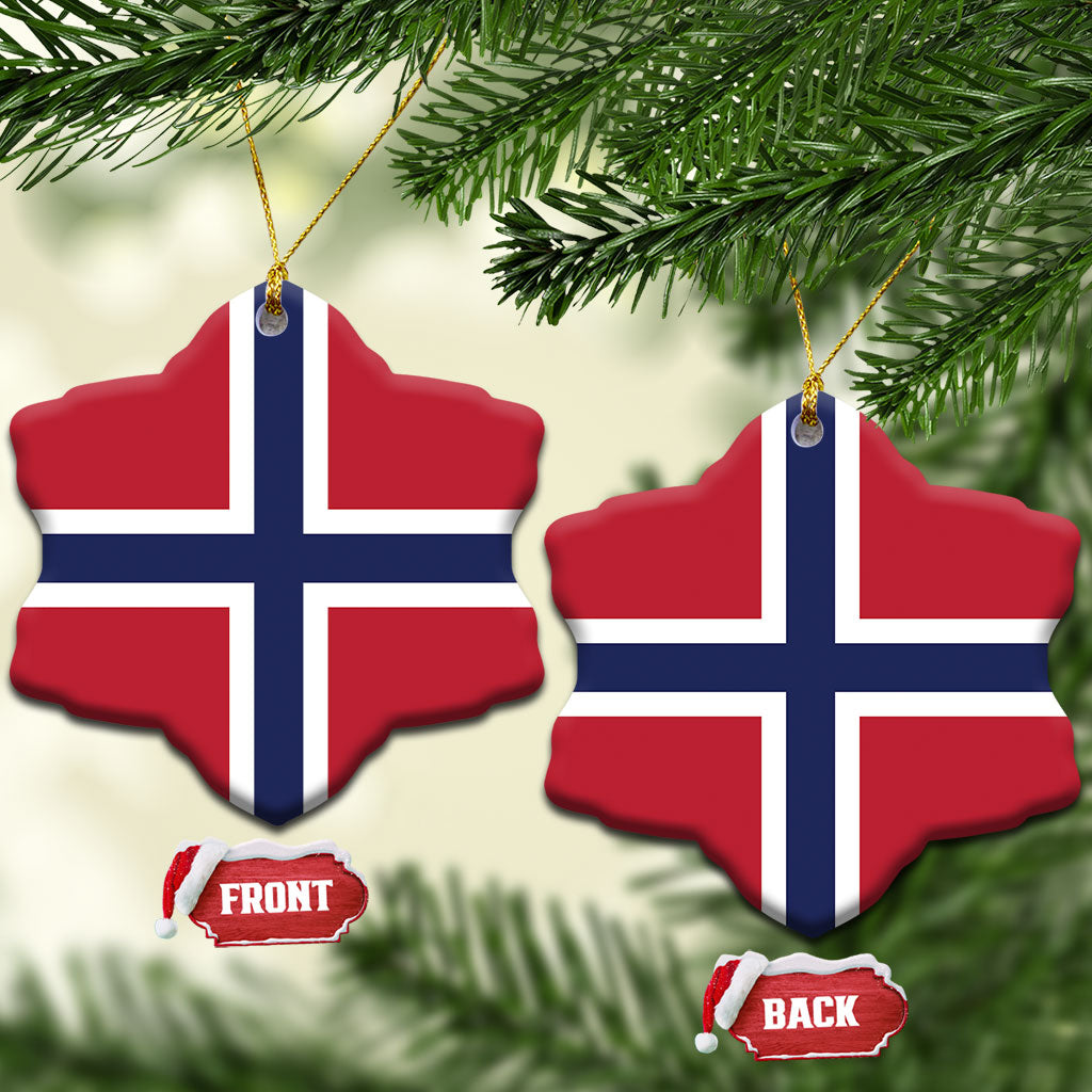 Norway Ceramic Ornament Flag Color Inspiration