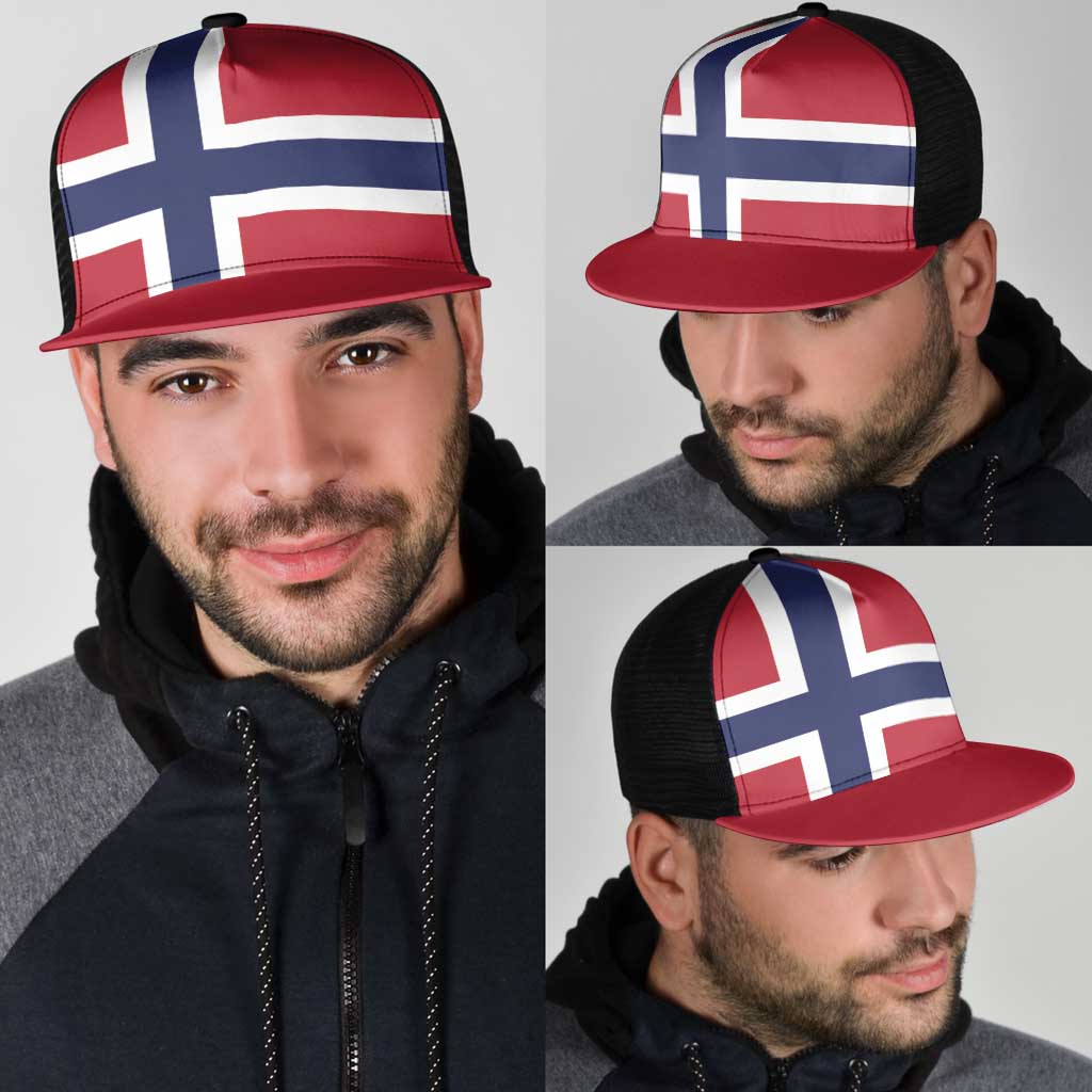 Norway Mesh Trucker Cap National Flag Colors - Wonder Print Shop