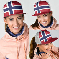 Norway Mesh Trucker Cap National Flag Colors - Wonder Print Shop