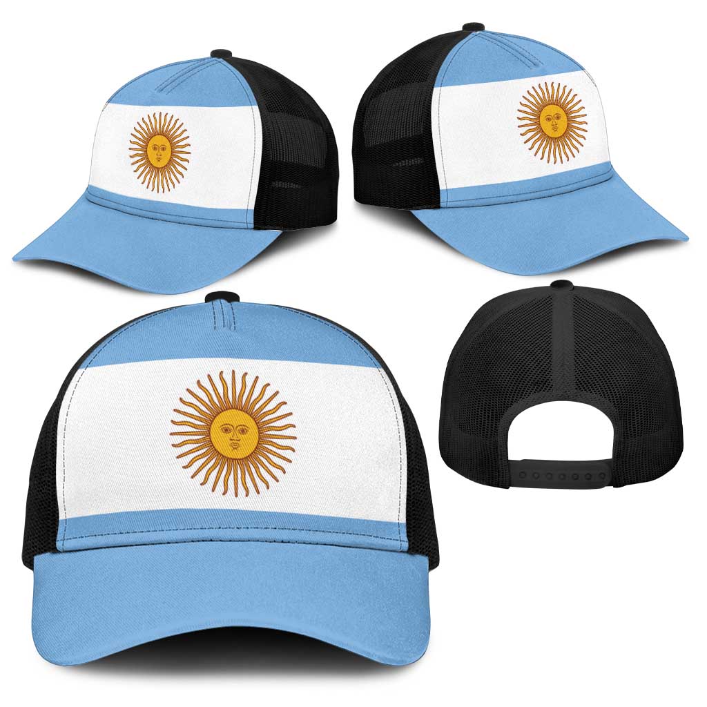 Argentina Baseball Net Cap National Flag Colors - Wonder Print Shop