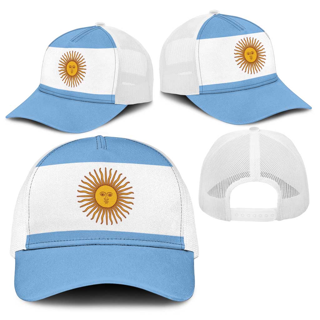 Argentina Baseball Net Cap National Flag Colors - Wonder Print Shop