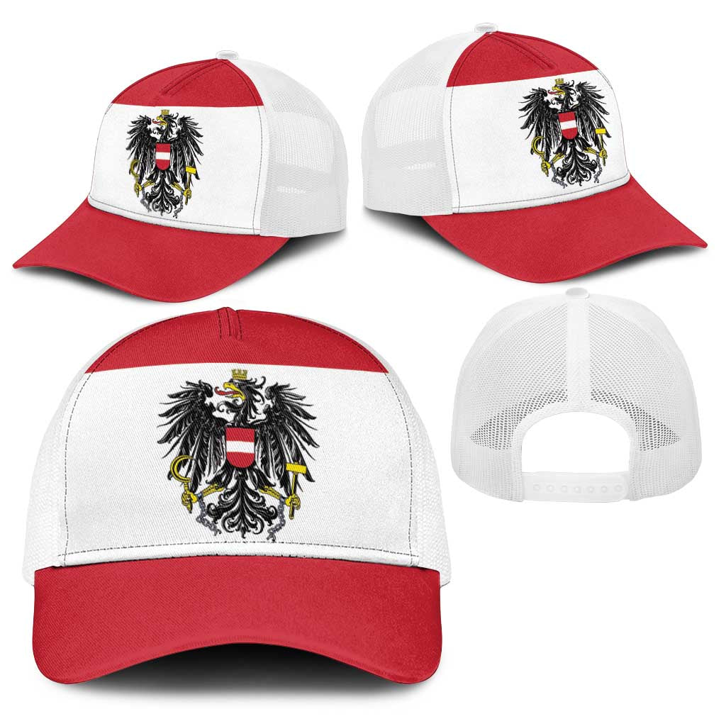 Austria Baseball Net Cap National Flag Colors - Wonder Print Shop