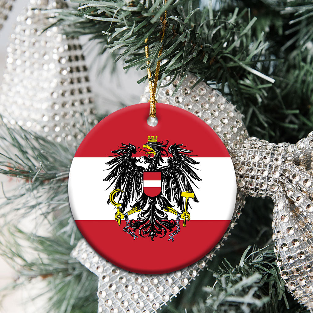Austria Ceramic Ornament Flag Color Inspiration