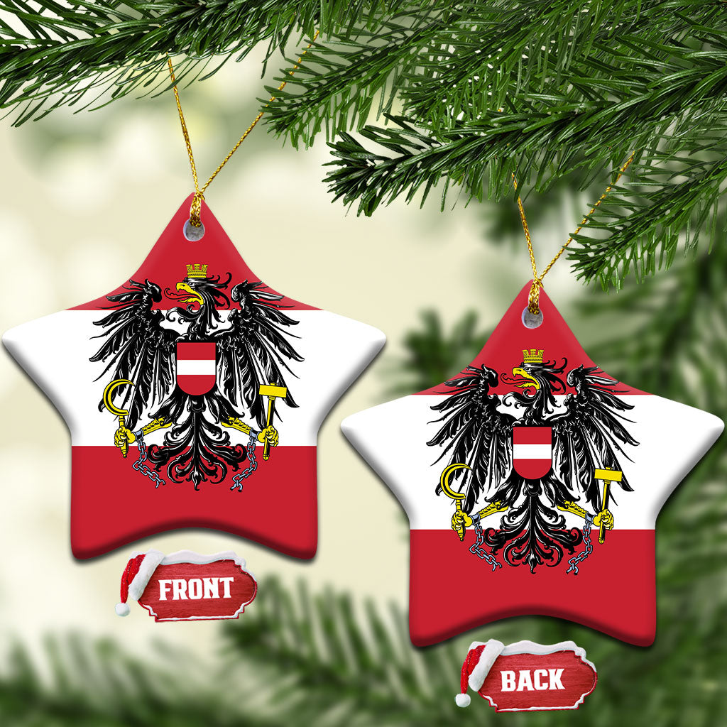 Austria Ceramic Ornament Flag Color Inspiration