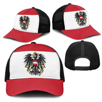 Austria Mesh Trucker Cap National Flag Colors - Wonder Print Shop