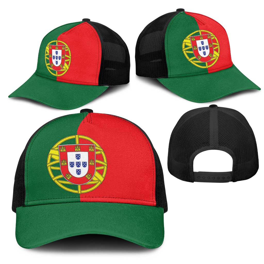 Portugal Mesh Trucker Cap National Flag Colors - Wonder Print Shop
