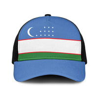 Uzbekistan Baseball Net Cap National Flag Colors - Wonder Print Shop
