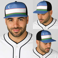 Uzbekistan Baseball Net Cap National Flag Colors - Wonder Print Shop