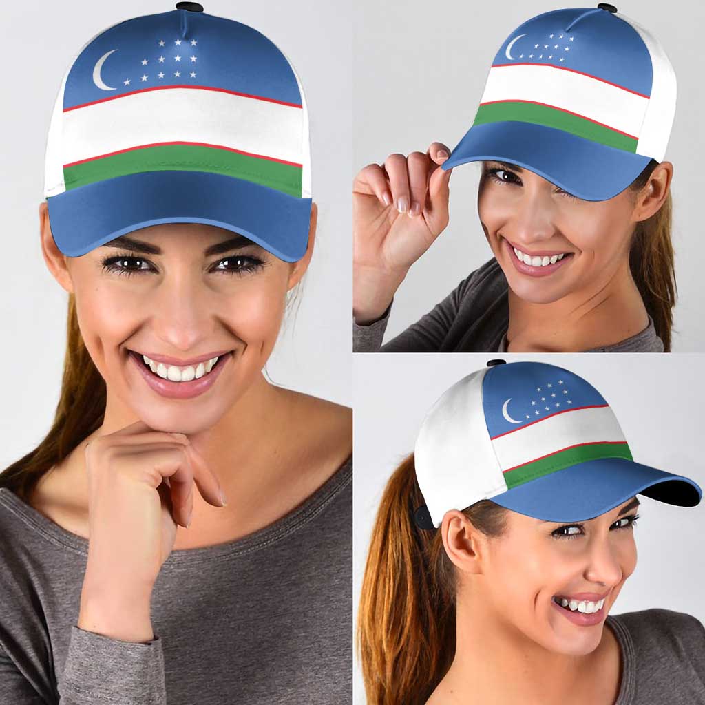 Uzbekistan Classic Cap National Flag Colors - Wonder Print Shop