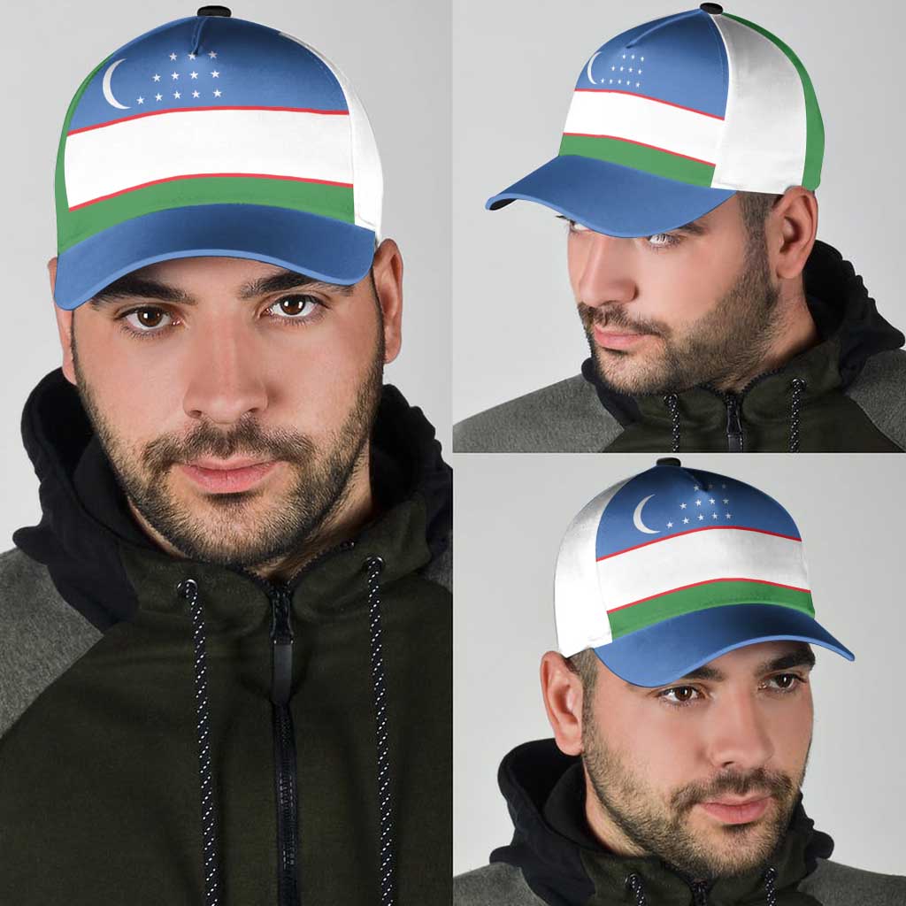 Uzbekistan Classic Cap National Flag Colors - Wonder Print Shop