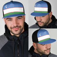 Uzbekistan Mesh Trucker Cap National Flag Colors - Wonder Print Shop