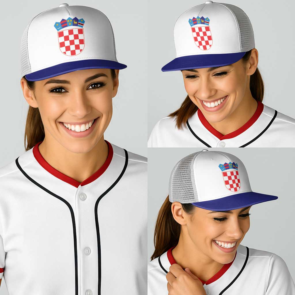 Croatia Baseball Net Cap National Flag Colors - Wonder Print Shop