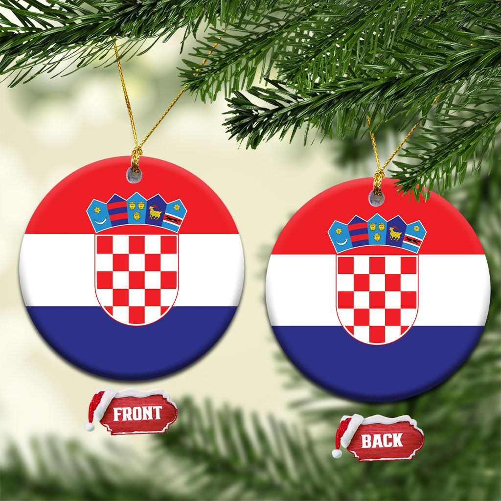 Croatia Ceramic Ornament Flag Color Inspiration