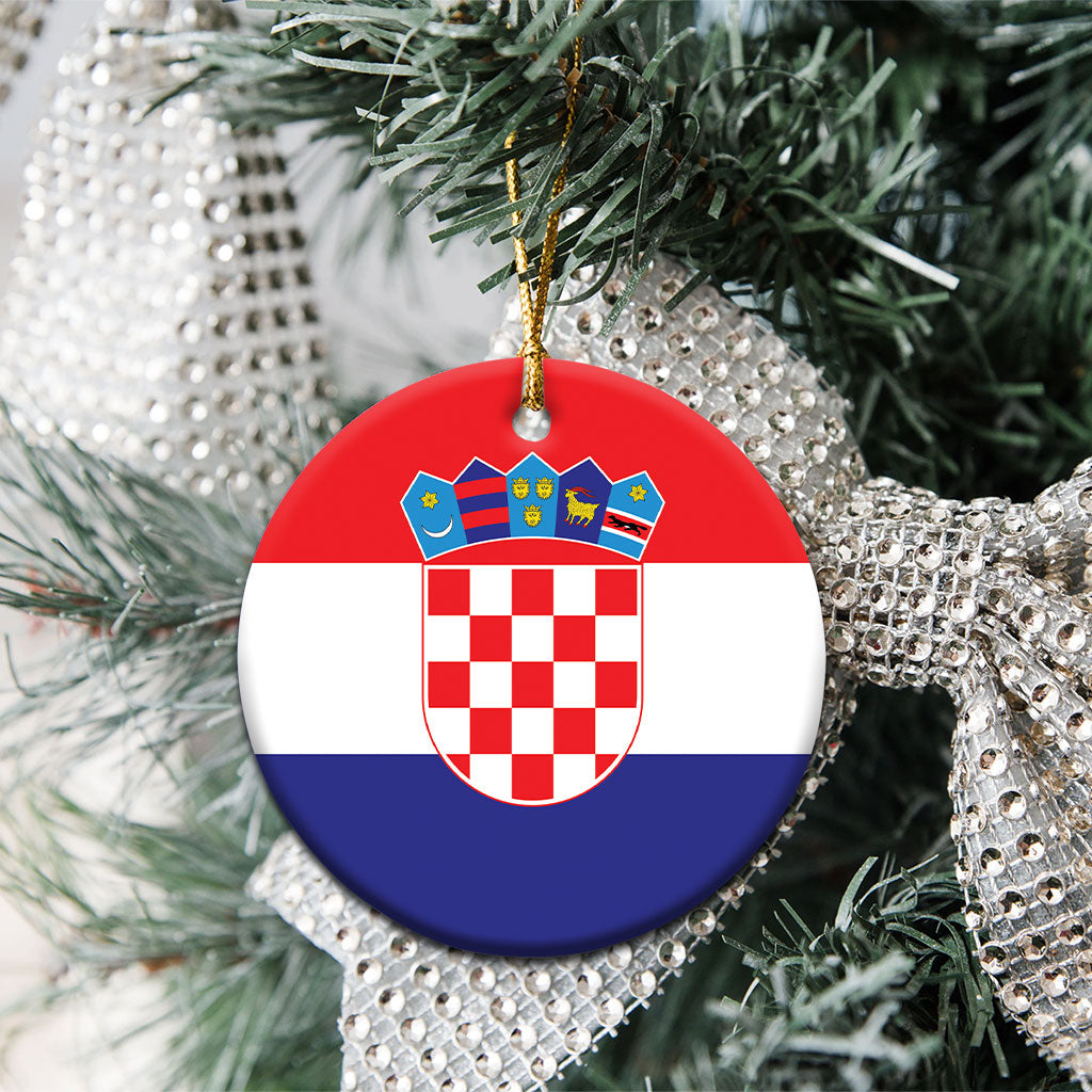 Croatia Ceramic Ornament Flag Color Inspiration