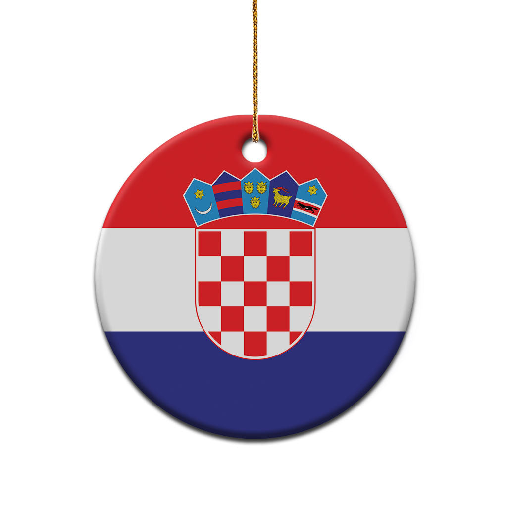 Croatia Ceramic Ornament Flag Color Inspiration