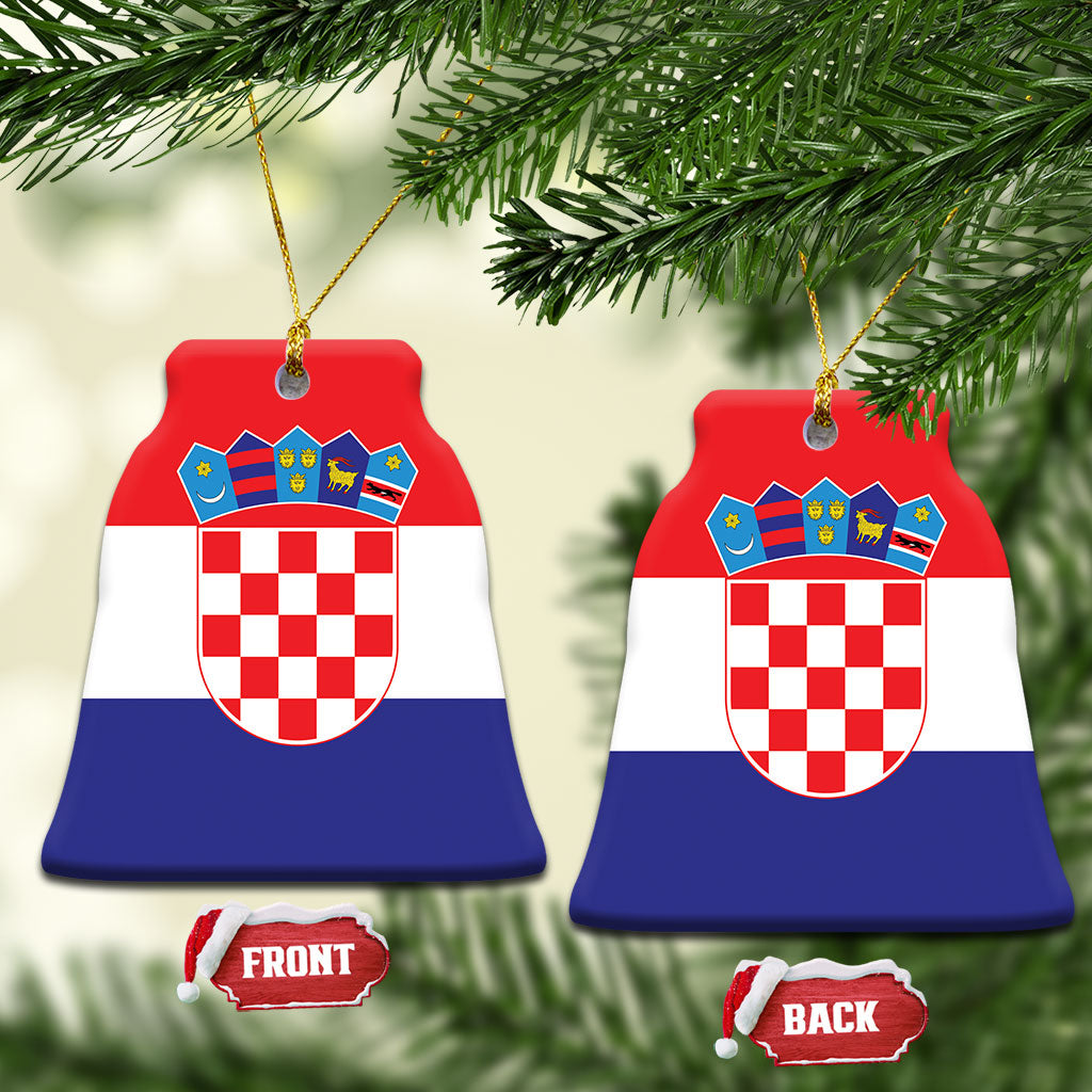 Croatia Ceramic Ornament Flag Color Inspiration