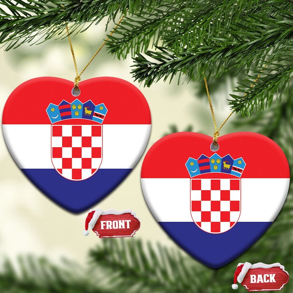 Croatia Ceramic Ornament Flag Color Inspiration