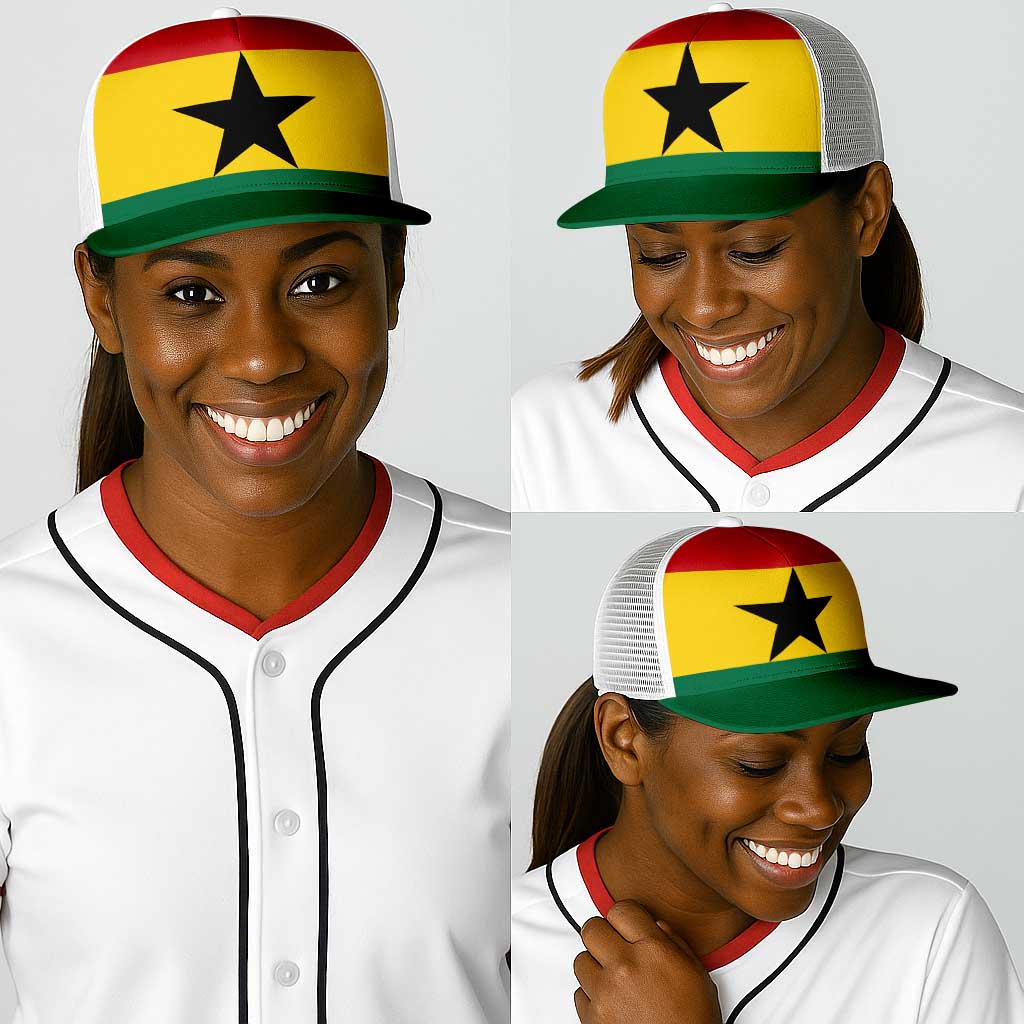 Ghana Baseball Net Cap National Flag Colors - Wonder Print Shop