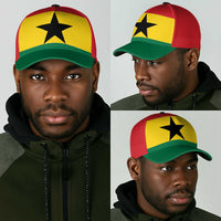 Ghana Classic Cap National Flag Colors - Wonder Print Shop