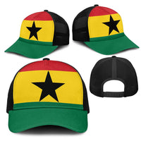 Ghana Mesh Trucker Cap National Flag Colors - Wonder Print Shop