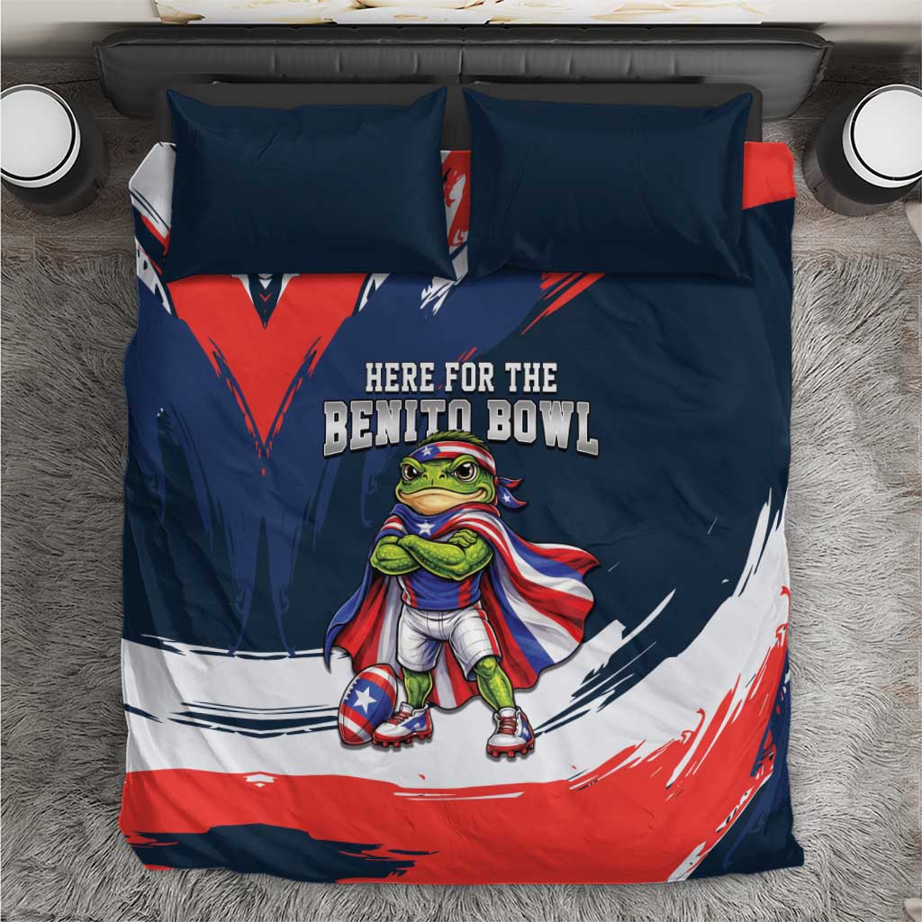Benito Bowl Puerto Rican Football Bedding Set Coquí Frog Puerto Rican